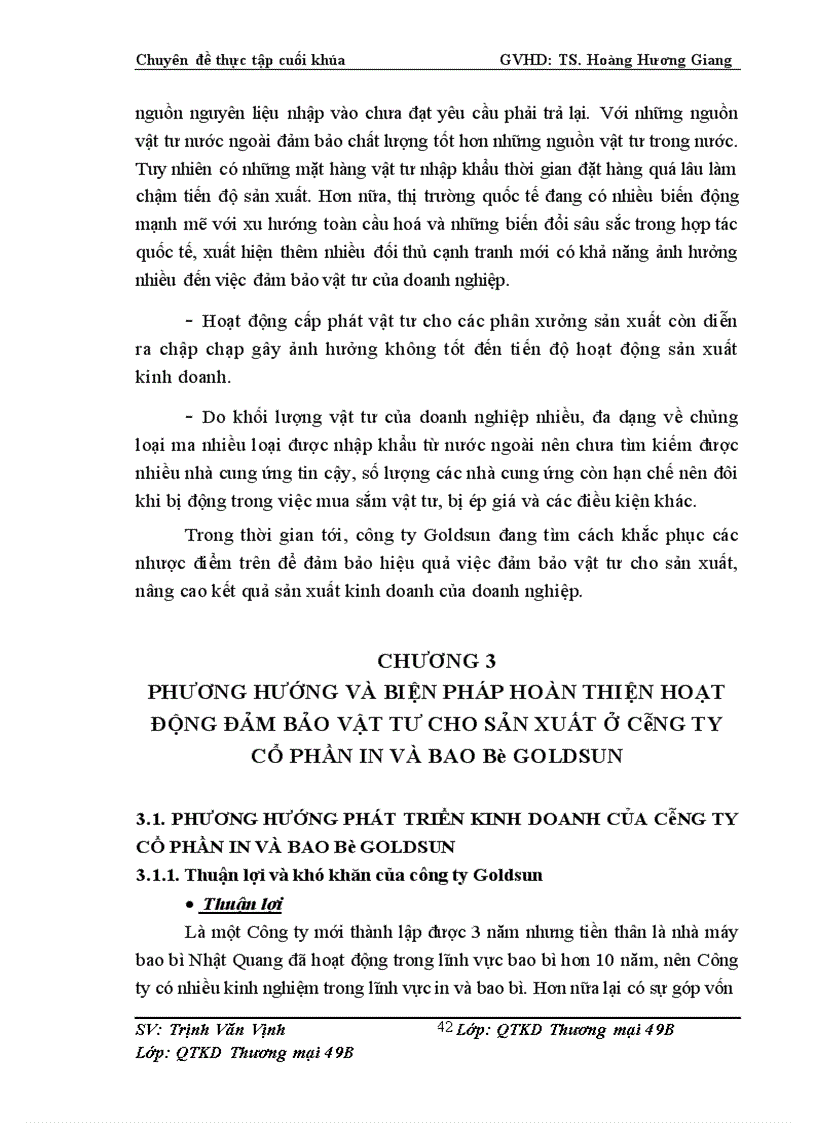 image for page Đảm bảo vật tư cho sản xuất ở Công ty cổ phần In và bao bì Goldsun