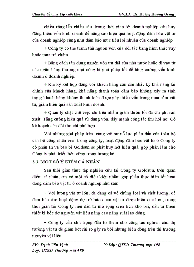 image for page Đảm bảo vật tư cho sản xuất ở Công ty cổ phần In và bao bì Goldsun