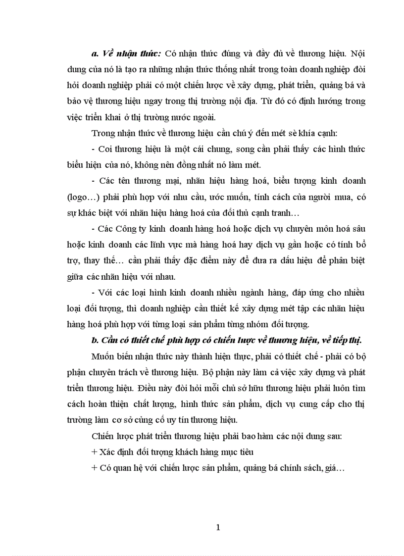 image for page Vận dụng cặp phạm trù Nội dung hình thức để giải quyết vấn đề thương hiệu trong nền kinh tế thị trường định hướng XHCN ở Việt Nam 1