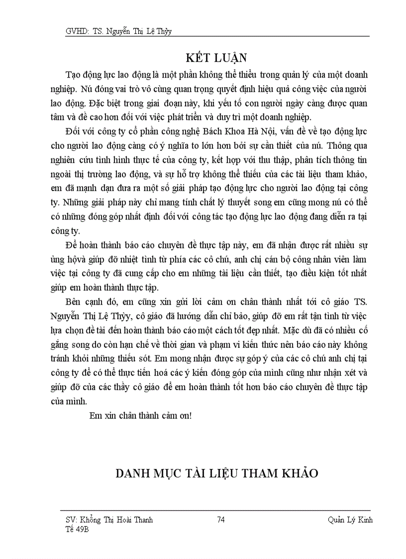 image for page Tạo động lực cho người lao động trong Công ty Cổ phần Công Nghệ Bách Khoa Hà Nội 1