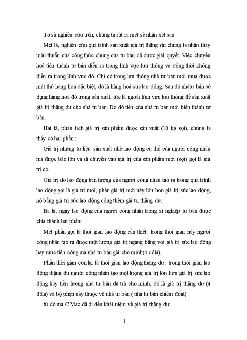 image for page Bản chất và các hình thức biểu hiện của giá trị thặng dư