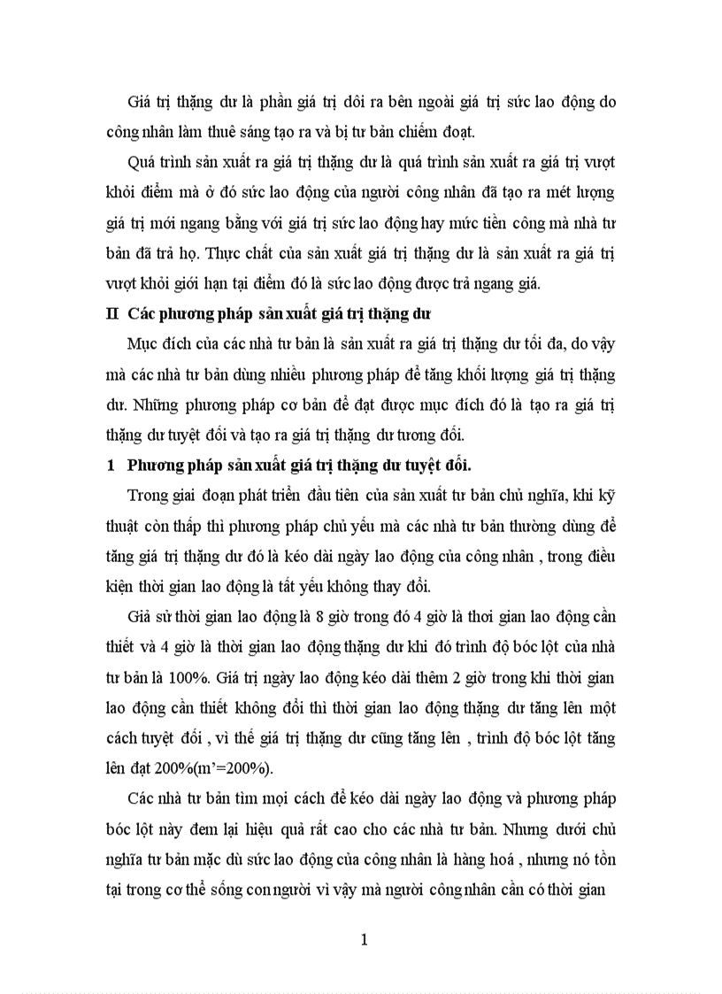 image for page Bản chất và các hình thức biểu hiện của giá trị thặng dư