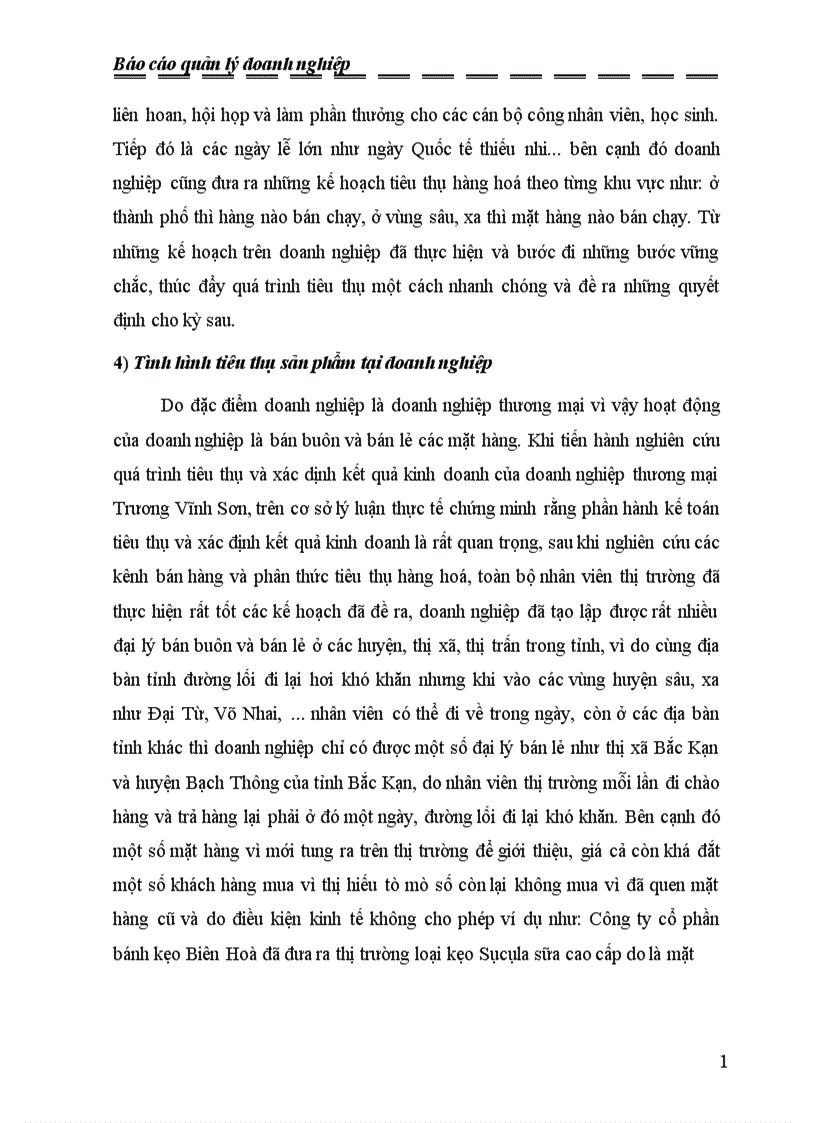 image for page Hạch toán kế toán tiêu thụ và xác định kết quả kinh doanh của doanh nghiệp thương mại Trương Vĩnh Sơn