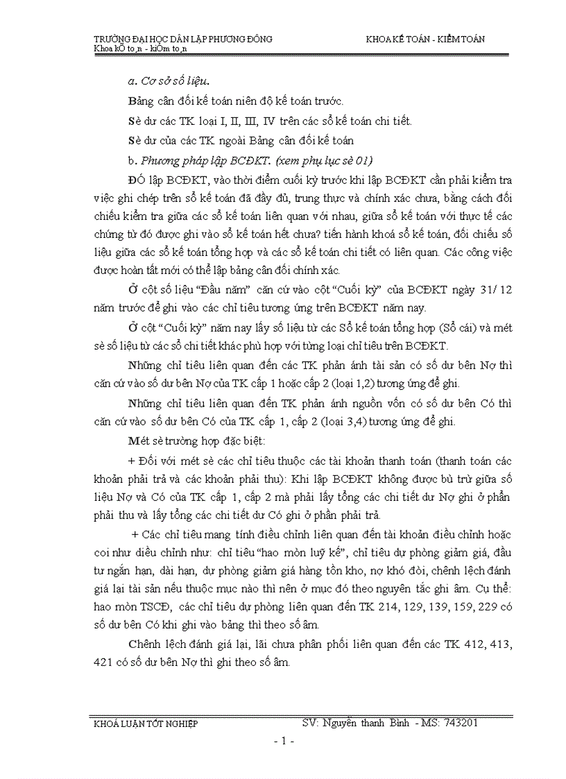 image for page Lập kiểm tra và phân tích các chỉ tiêu tài chính chủ yếu trên Báo cáo tài chính với việc tăng cường quản lý doanh nghiệp tại Công Ty TNHH XNK Nam Kỳ