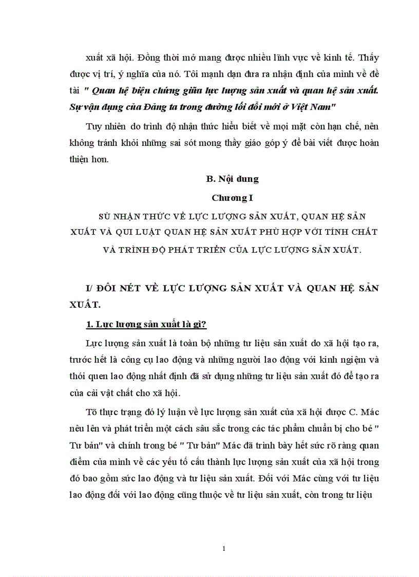 image for page Quan hệ biện chứng giữa lực lượng sản xuất và quan hệ sản xuất Sự vận dụng của Đảng ta trong đường lối đổi mới ở Việt Nam