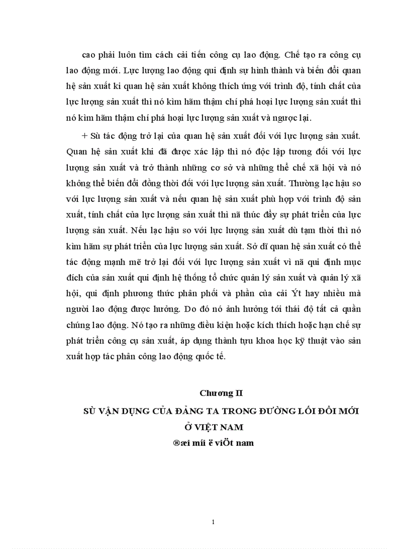 image for page Quan hệ biện chứng giữa lực lượng sản xuất và quan hệ sản xuất Sự vận dụng của Đảng ta trong đường lối đổi mới ở Việt Nam