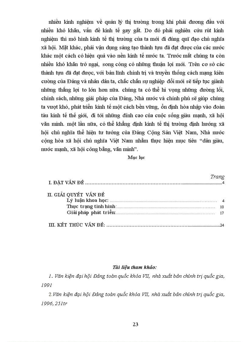 image for page Phân tích tính tất yếu khách quan đặc điểm của kinh tế thị trường định hướng xã hội chủ nghĩa ở Việt Nam và các giải pháp khắc phục nó trong giai đoạn hiện nay ở nước ta