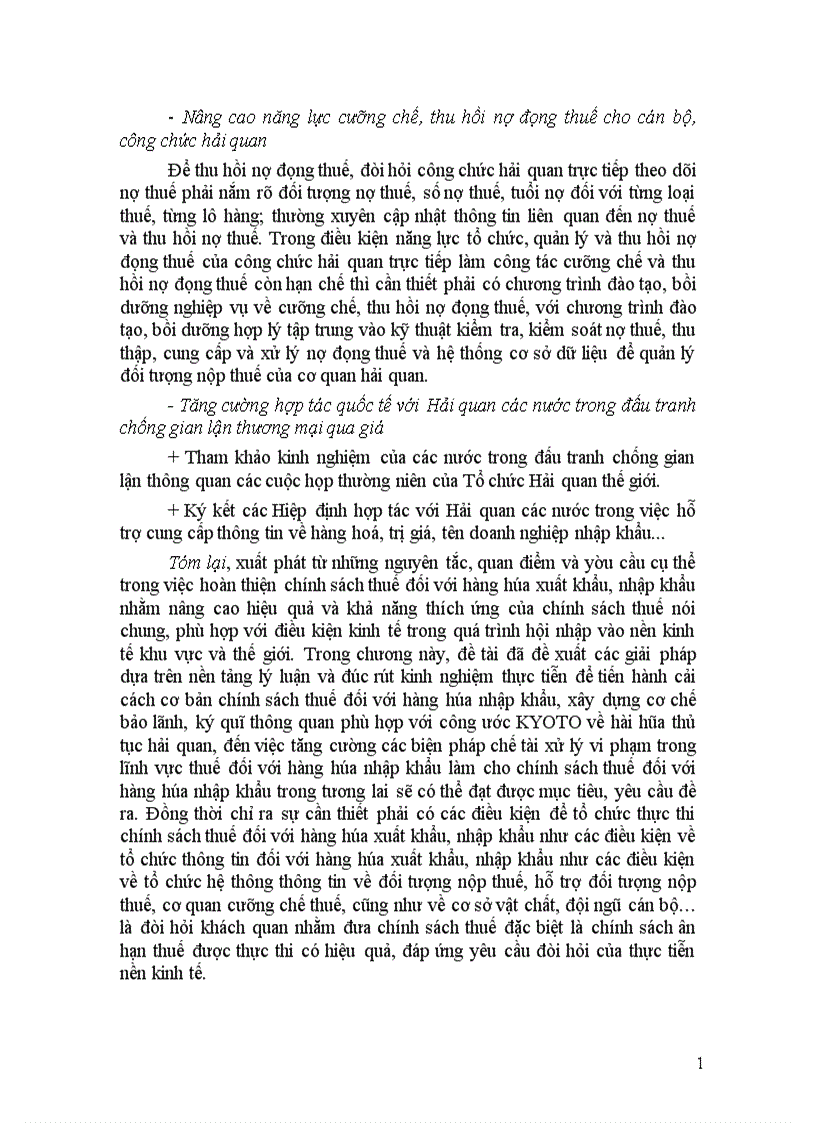 image for page Chống thất thu thuế nhập khẩu trong quản lý nhà nước về hải quan của Tổng cục hải quan Việt nam Thực trạng và giải pháp hoàn thiện