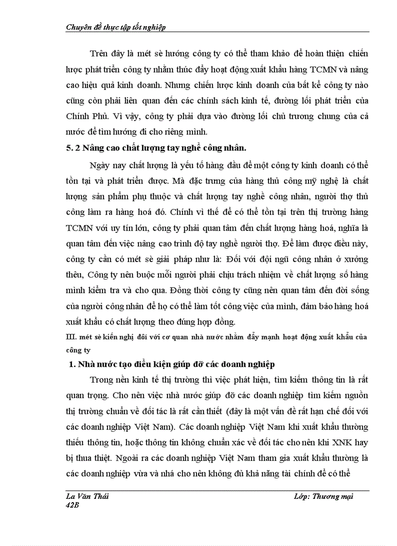 image for page Một số giải pháp nhằm thúc đẩy hoạt động xuất khẩu hàng thủ công mỹ nghệ ở Công ty HANARTEX