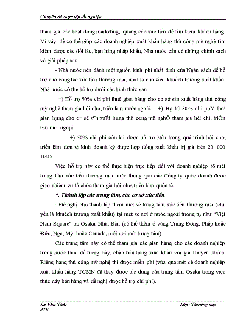 image for page Một số giải pháp nhằm thúc đẩy hoạt động xuất khẩu hàng thủ công mỹ nghệ ở Công ty HANARTEX