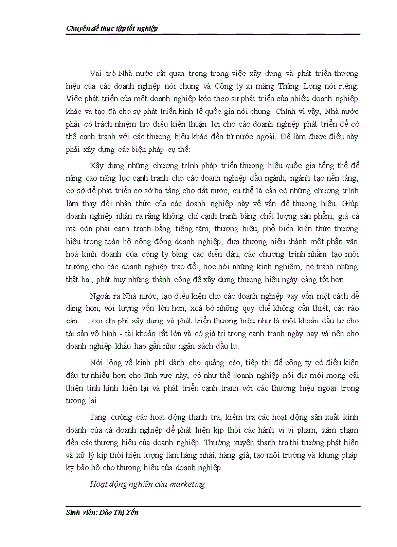 image for page Hoạt động truyền thông trong chiến lược phát triển thương hiệu của công ty cổ phần xi măng Thăng Long