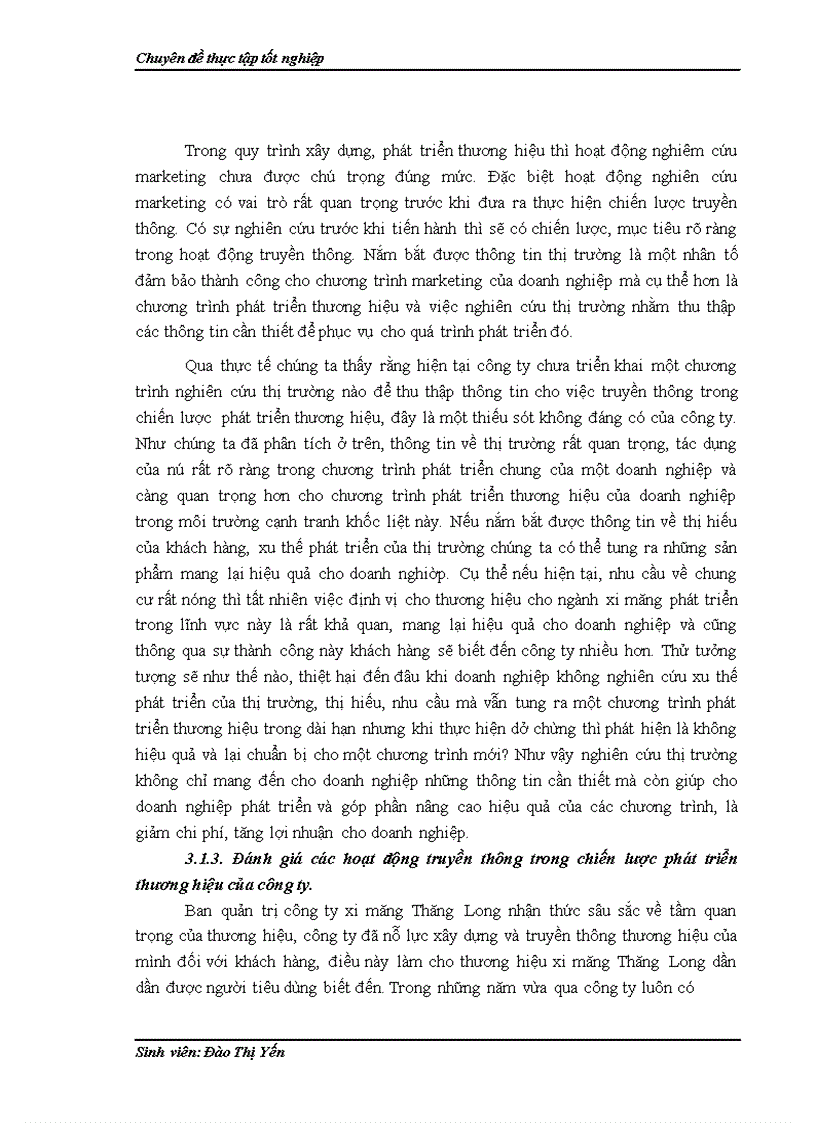 image for page Hoạt động truyền thông trong chiến lược phát triển thương hiệu của công ty cổ phần xi măng Thăng Long