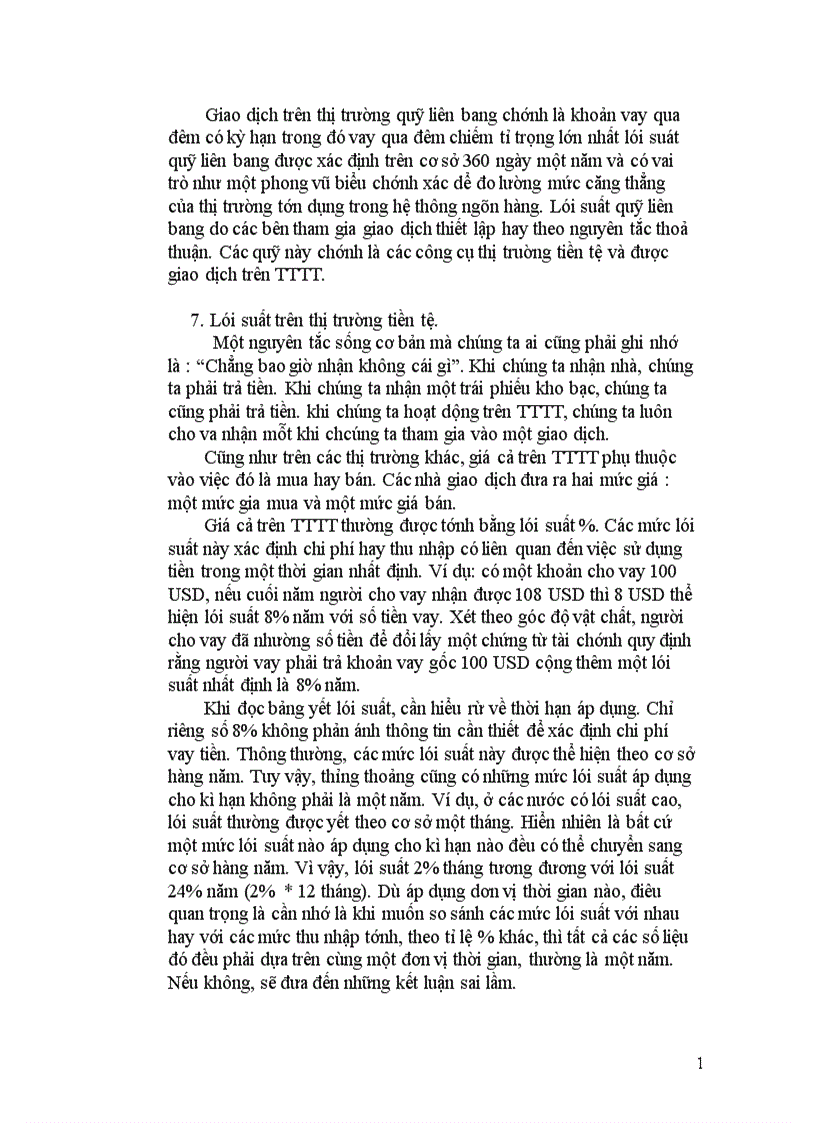 image for page Thị trường tiền tệ