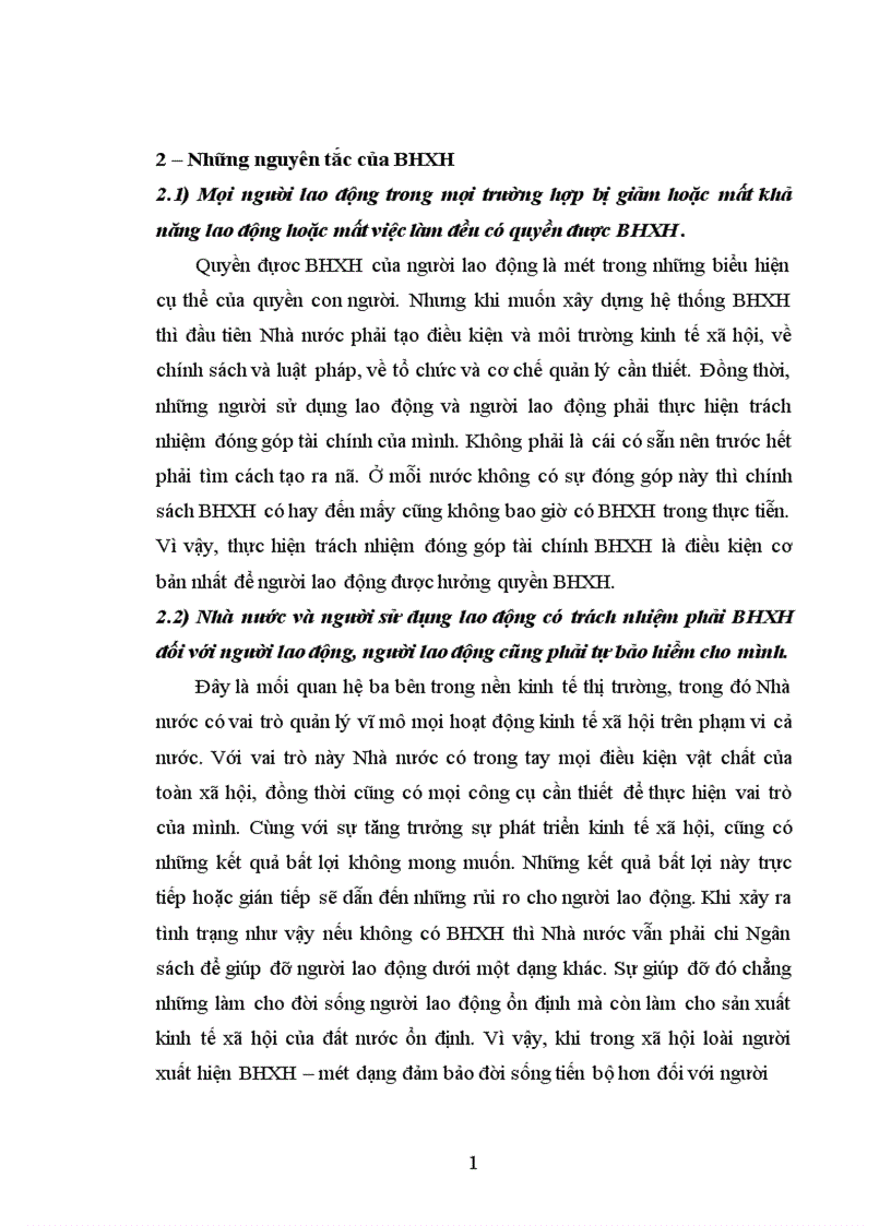 image for page Vai trò và những nguyên tắc của BHXH