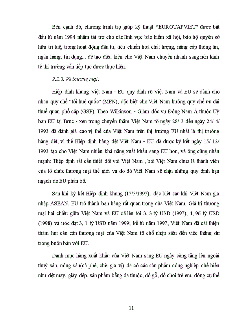 image for page quan hệ thương mại giữa Việt Nam và EU trong 10 năm qua 1990 2000 triển vọng và những giải pháp