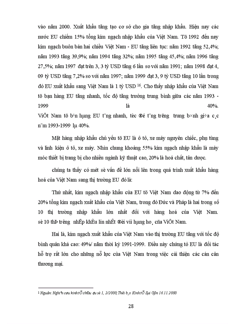 image for page quan hệ thương mại giữa Việt Nam và EU trong 10 năm qua 1990 2000 triển vọng và những giải pháp