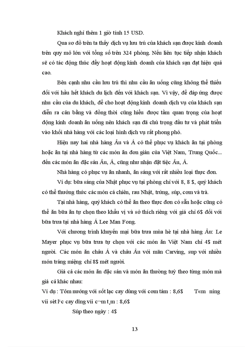 image for page Nội dung nghiệp vụ phục vụ buồng tại khách sạn Hà nội Horison