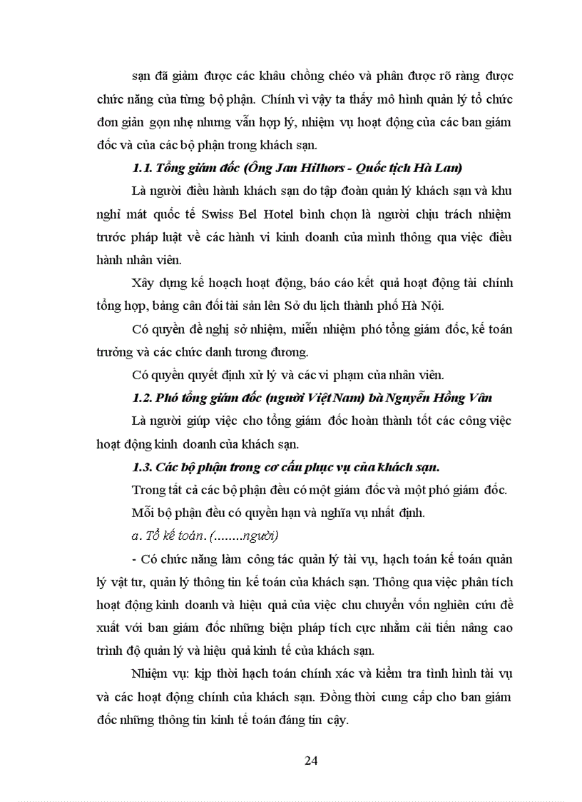 image for page Nội dung nghiệp vụ phục vụ buồng tại khách sạn Hà nội Horison