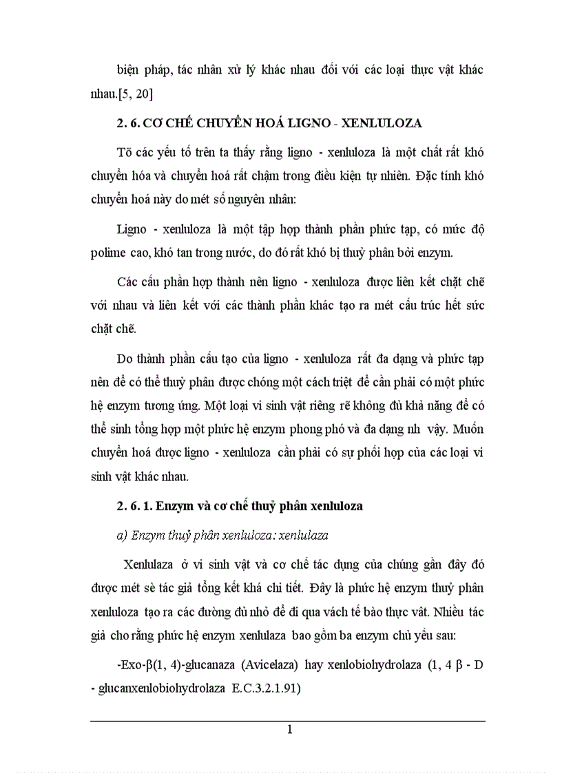 image for page Phân lập tuyển chọn và nghiên cứu các yếu tố ảnh hưởng đến khả năng sinh tổng hợp xenlulaza của một số chủng vi sinh vật nhằm ứng dụng xử lý phế thải ligno xenluloza 1