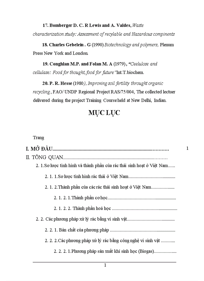 image for page Phân lập tuyển chọn và nghiên cứu các yếu tố ảnh hưởng đến khả năng sinh tổng hợp xenlulaza của một số chủng vi sinh vật nhằm ứng dụng xử lý phế thải ligno xenluloza 1