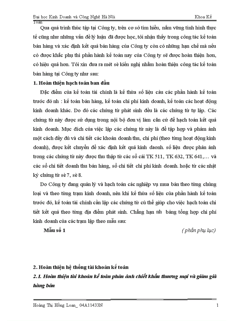 image for page Kế toán bán hàng và xác định kết quả bán hàng tại Công ty kinh doanh Than Hà Nội