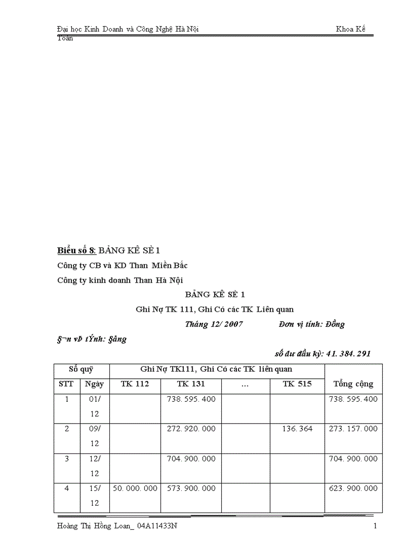image for page Kế toán bán hàng và xác định kết quả bán hàng tại Công ty kinh doanh Than Hà Nội