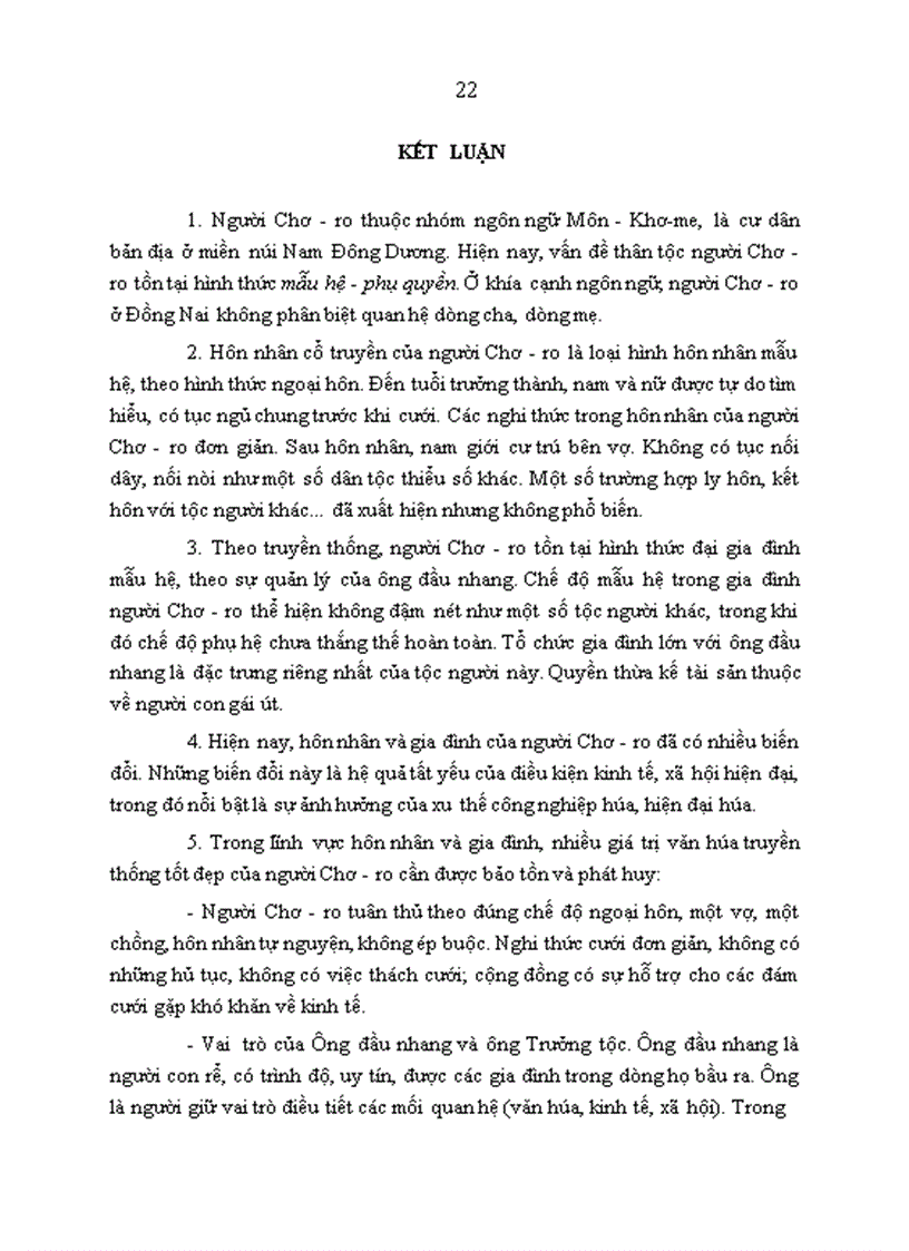 image for page Hôn nhân và gia đình của người Chơ ro ở Đồng Nai truyền thống và biến đổi