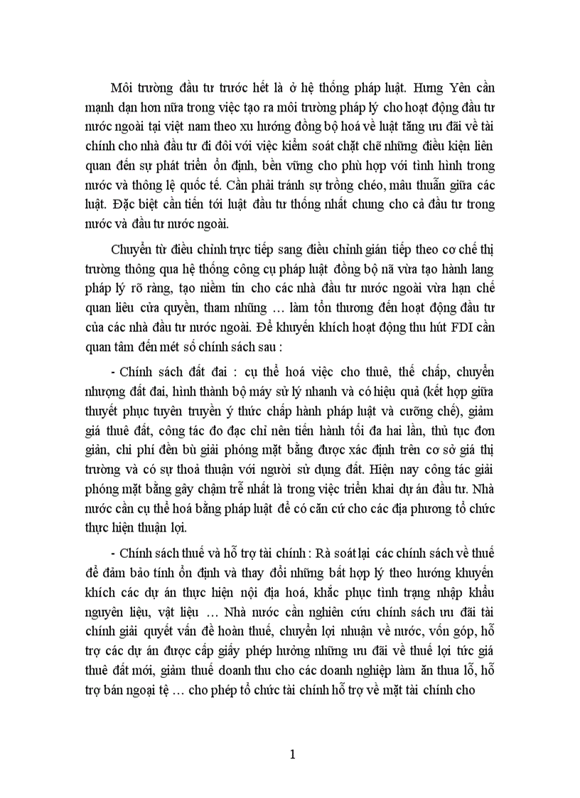 image for page Một số giải pháp tăng cường thu hút đầu tư trực tiếp FDI nhằm hình thành và phát triển các KCN tập trung trên địa bàn tỉnh Hưng Yên
