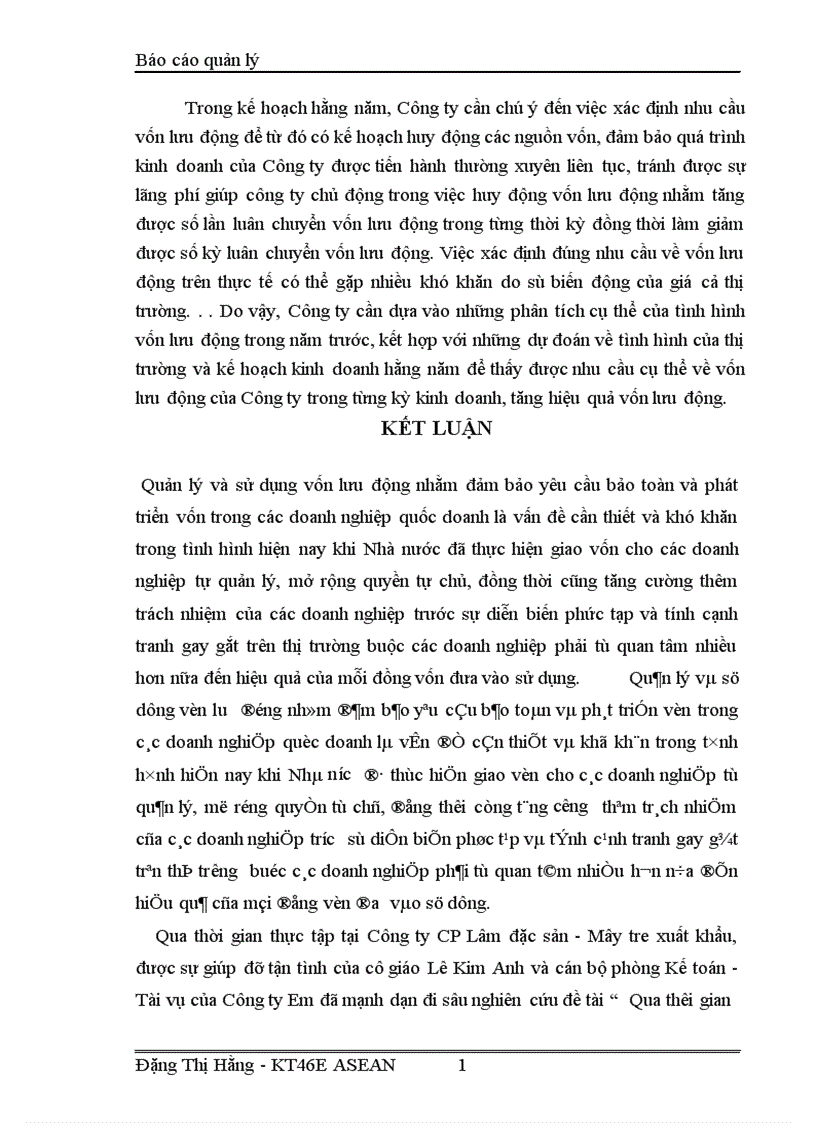 image for page Quản lý và hiệu quả sử dụng vốn lưu động