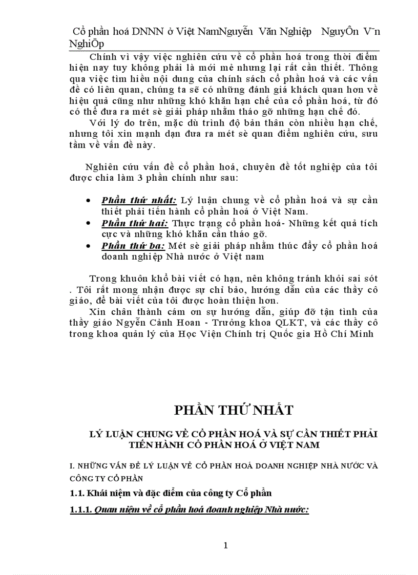 image for page Cổ phần hoá DNNN ở Việt Nam
