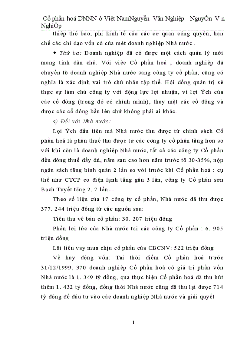 image for page Cổ phần hoá DNNN ở Việt Nam