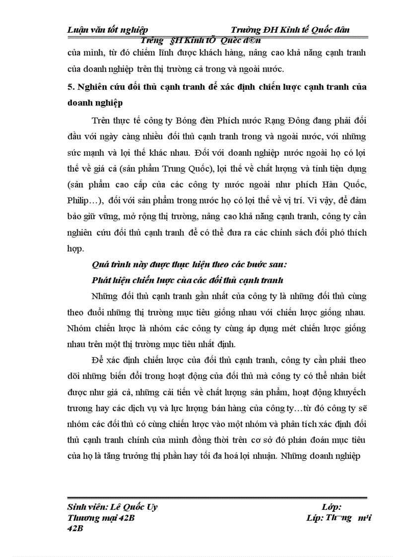 image for page Một số biện pháp nhằm nâng cao khả năng cạnh tranh của công ty Bóng đèn Phích nước Rạng Đông