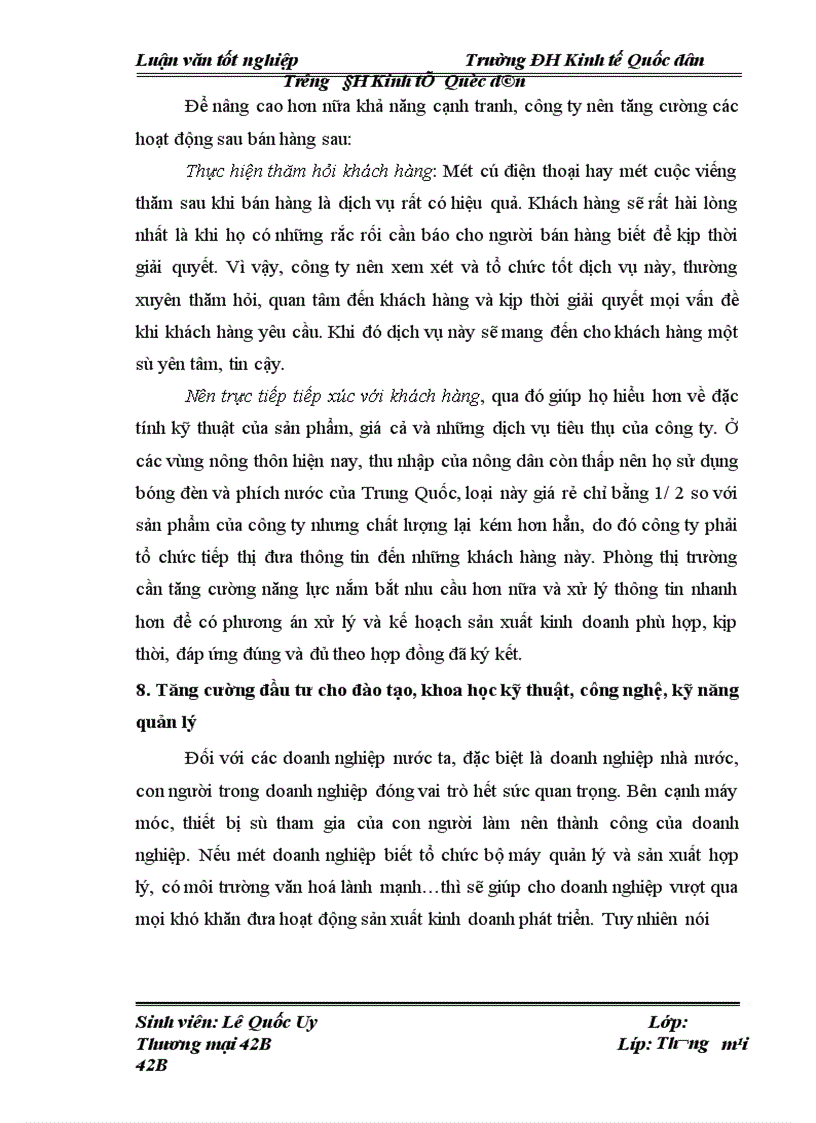 image for page Một số biện pháp nhằm nâng cao khả năng cạnh tranh của công ty Bóng đèn Phích nước Rạng Đông