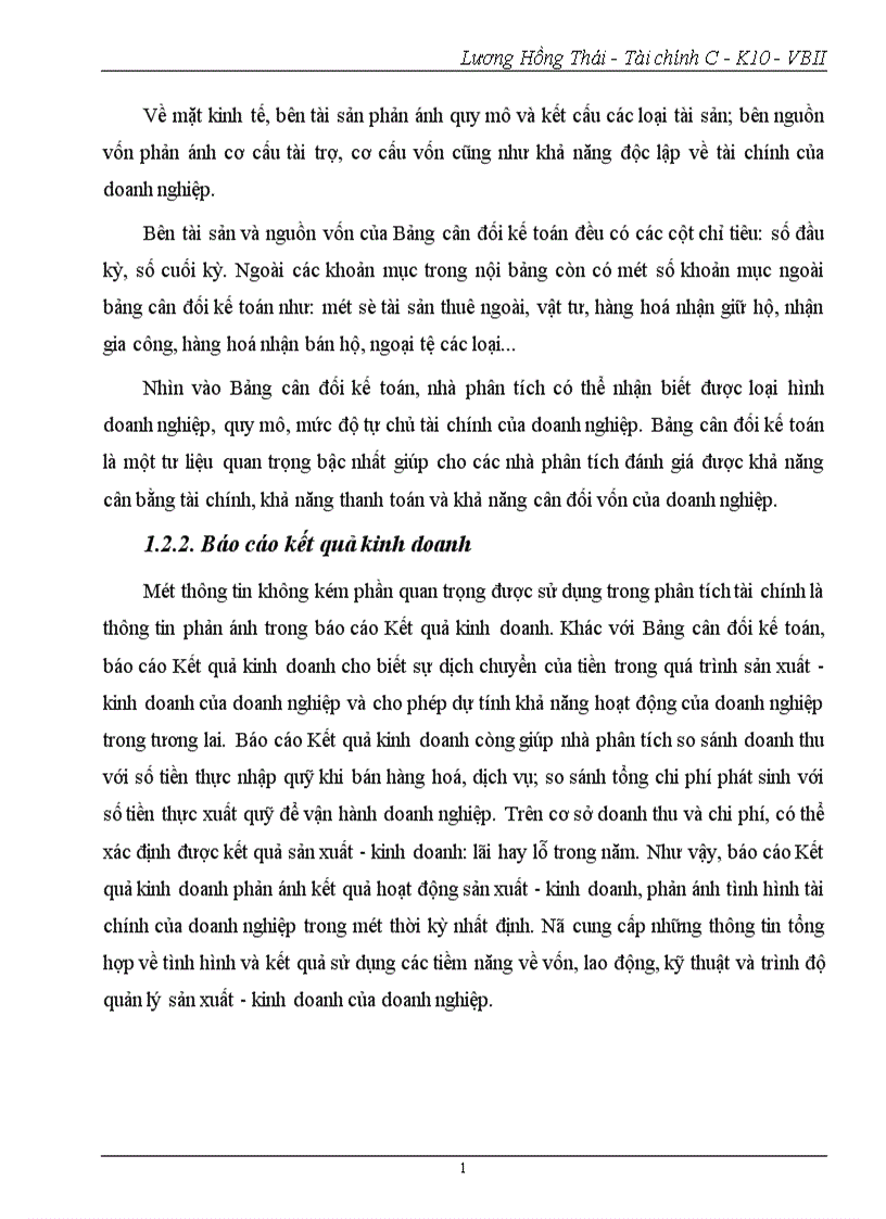 image for page Phân tích tình hình tài chính Công ty cổ phần Sao Việt 1