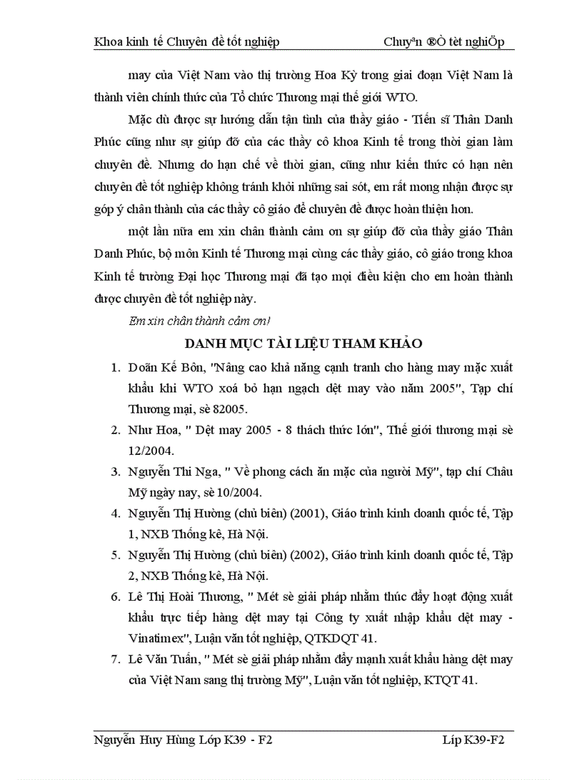 image for page Các biện pháp vượt rào cản đối với hàng dệt may vào thị trường Hoa Kỳ khi Việt Nam gia nhập WTO