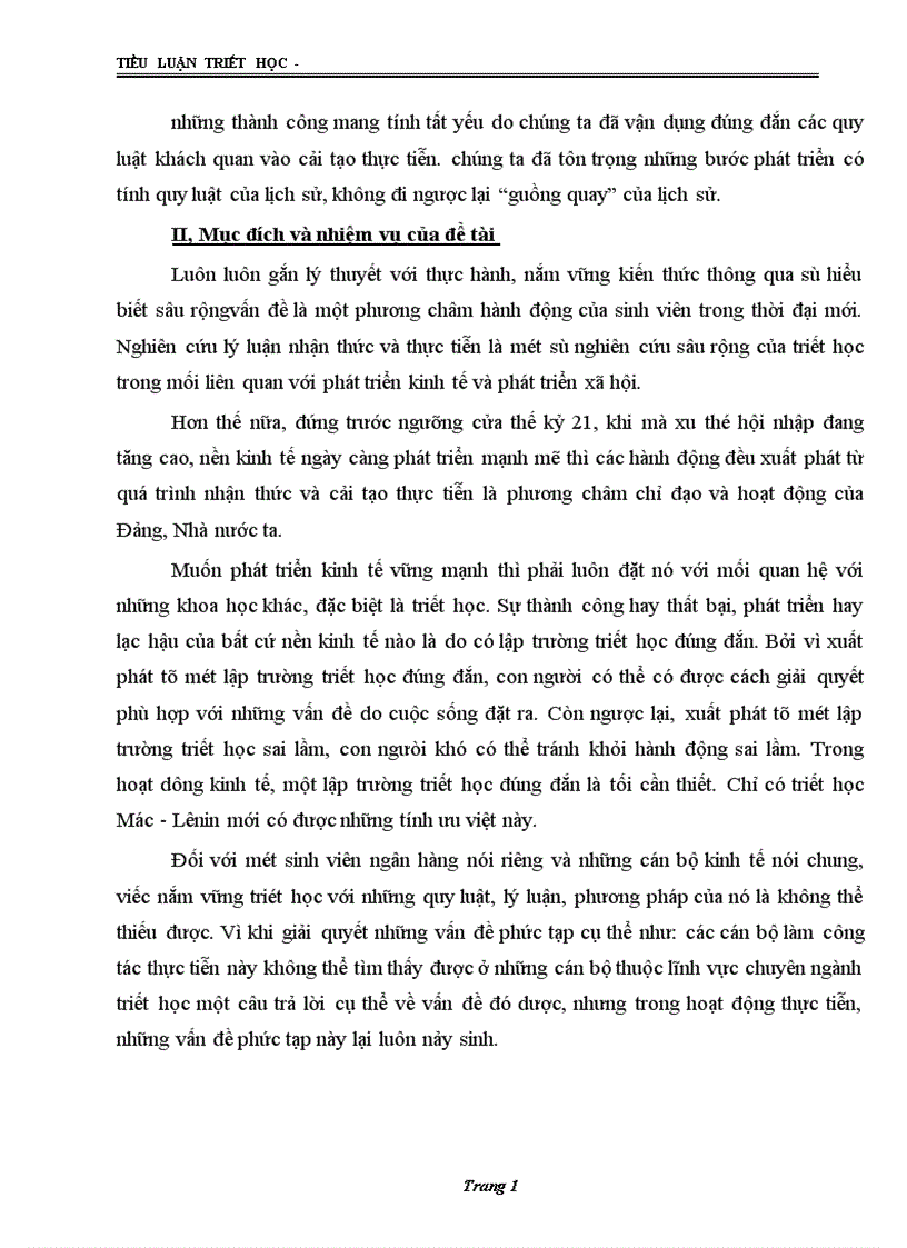 image for page Lý luận nhận thức vận dụng quan điểm đó vào nền kinh tế Việt Nam trước và sau mười năm đổi mới đến nay