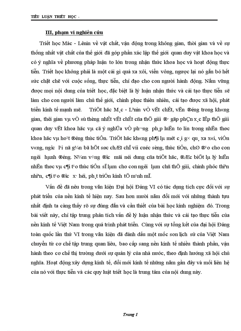 image for page Lý luận nhận thức vận dụng quan điểm đó vào nền kinh tế Việt Nam trước và sau mười năm đổi mới đến nay