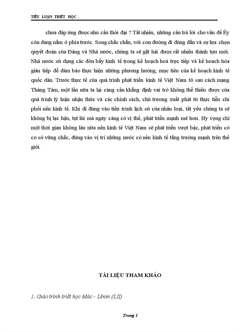 image for page Lý luận nhận thức vận dụng quan điểm đó vào nền kinh tế Việt Nam trước và sau mười năm đổi mới đến nay