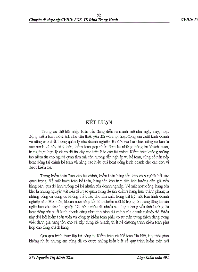 image for page Hoàn thiện kiểm toán chu trình hàng tồn kho trong kiểm toán báo cáo tài chính tại Công ty Kiểm toán và Kế toán Hà Nội