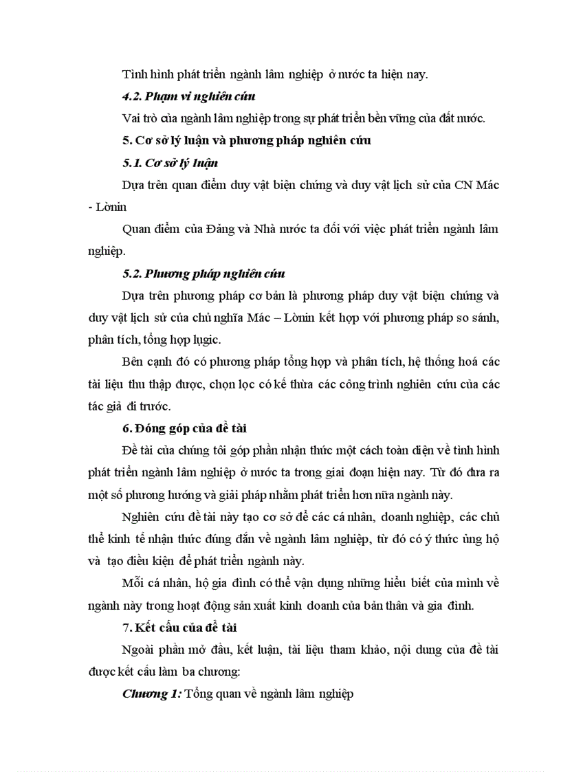 image for page Vai trò của lâm nghiệp đối với sự phát triển bền vững ở Việt Nam