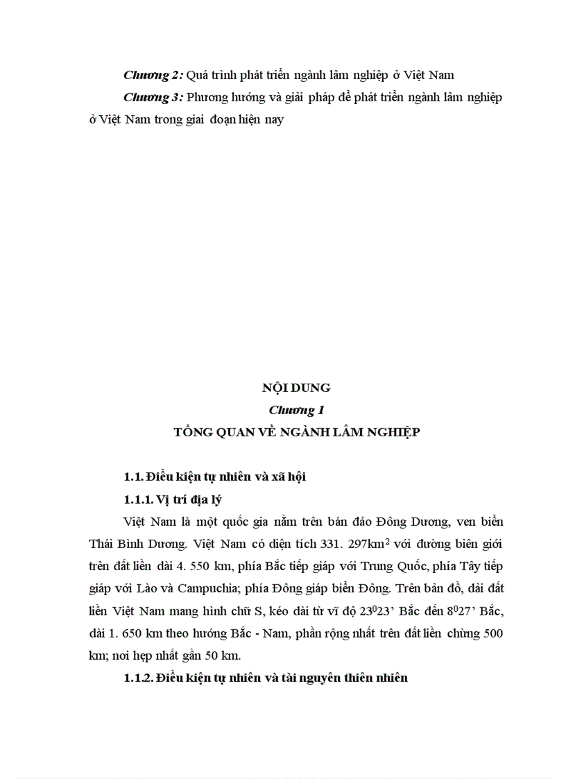 image for page Vai trò của lâm nghiệp đối với sự phát triển bền vững ở Việt Nam