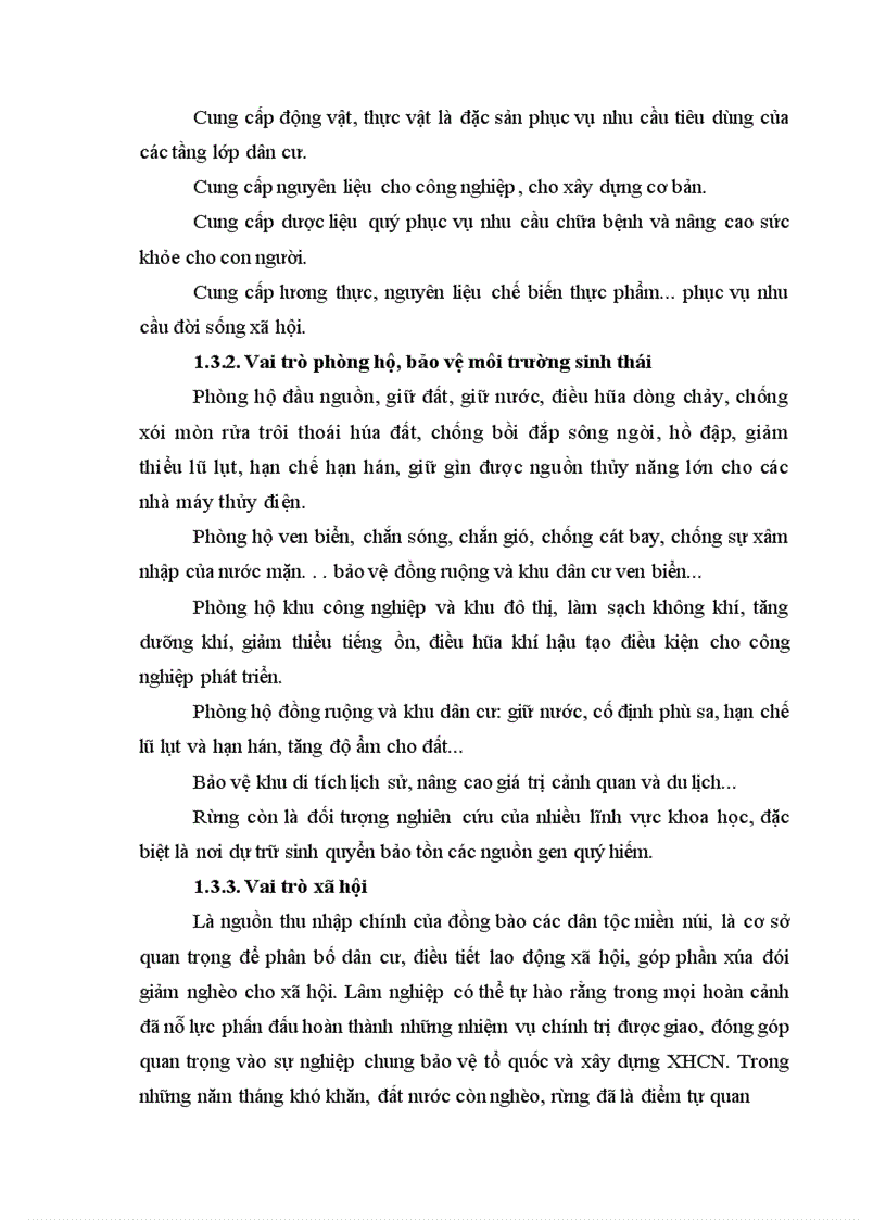 image for page Vai trò của lâm nghiệp đối với sự phát triển bền vững ở Việt Nam