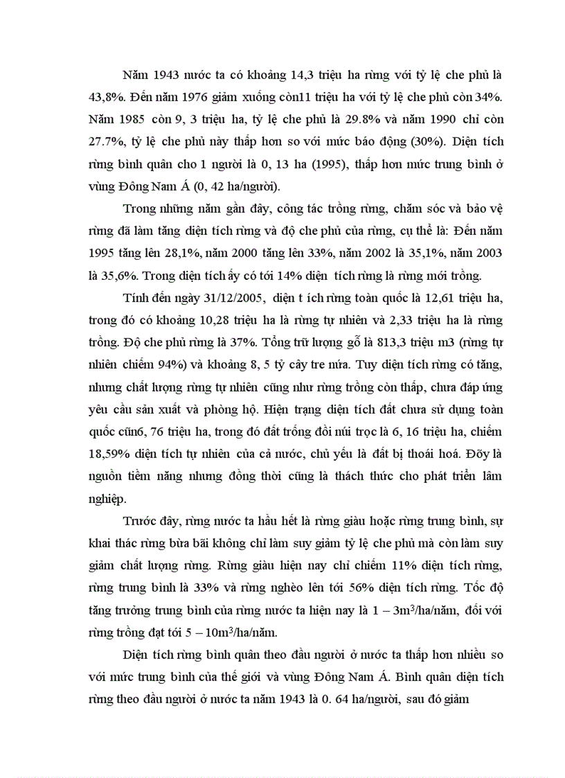 image for page Vai trò của lâm nghiệp đối với sự phát triển bền vững ở Việt Nam