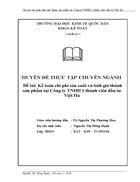 Chi phí sản xuất tính giá thành sản phẩm tại Công ty TNHH 1 thành viên đầu tư Việt Hà