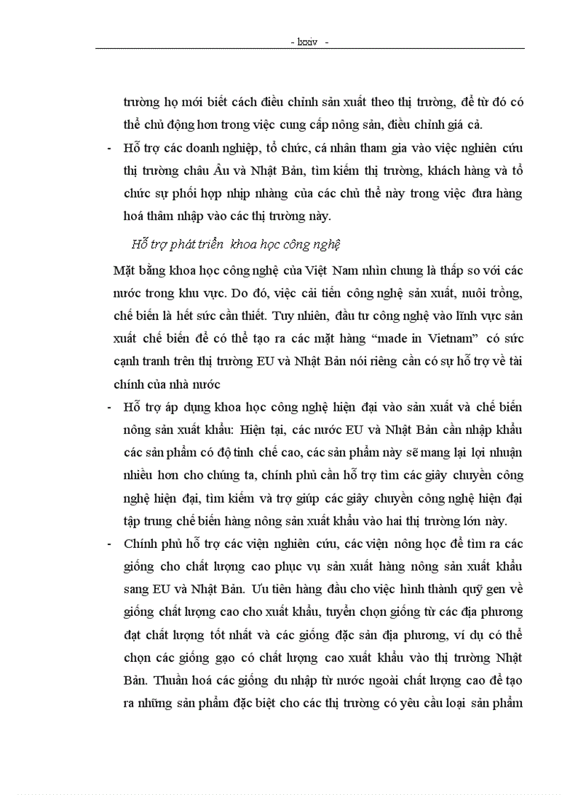 image for page Năng lực cạnh tranh của hàng nông sản xuất khẩu Việt Nam trên thị trường EU và Nhật Bản trong thời kỳ hội nhập WTO