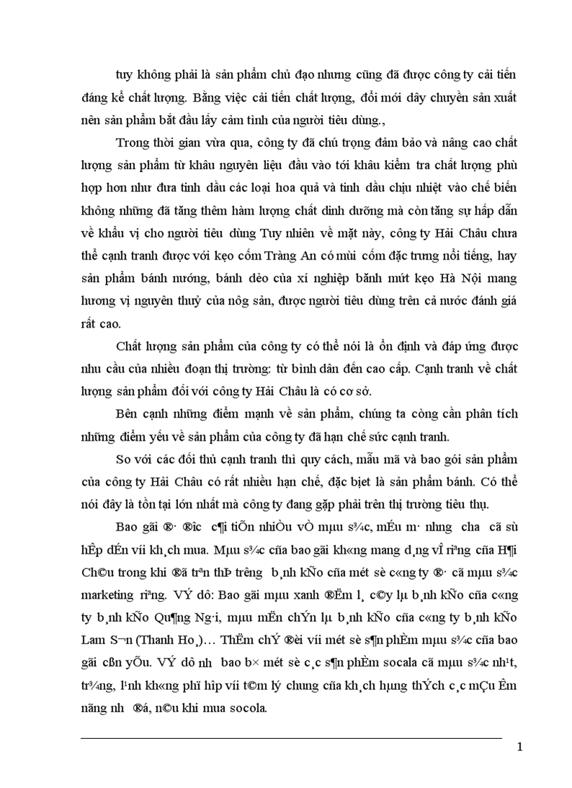 image for page Một số biện pháp nâng cao khả năng cạnh tranh của công ty bánh kẹo Hải Châu