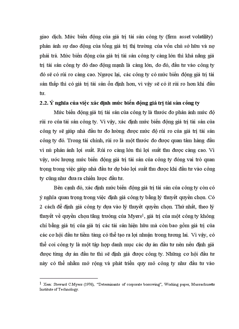 image for page Xác định mức biến động giá trị tài sản của các công ty niêm yết trên thị trường chứng khoán việt nam