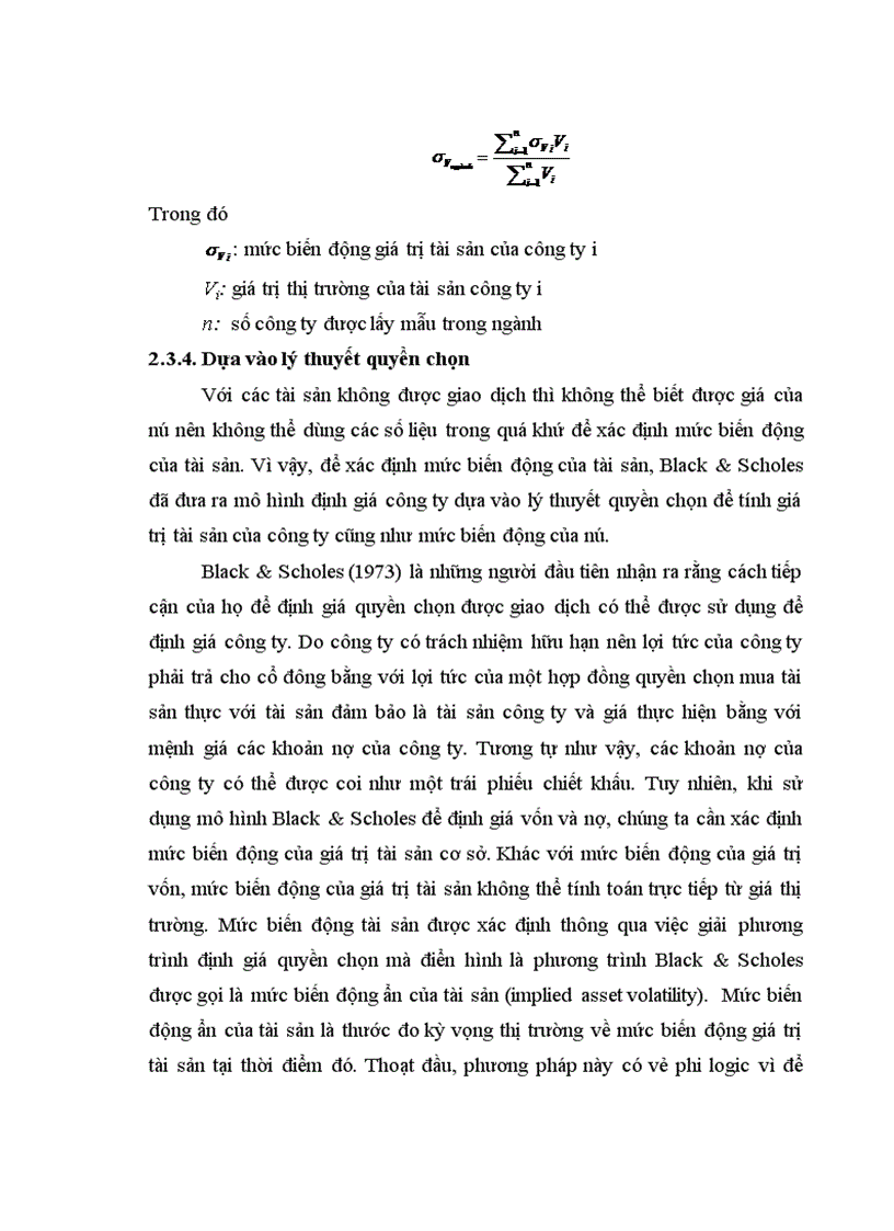 image for page Xác định mức biến động giá trị tài sản của các công ty niêm yết trên thị trường chứng khoán việt nam
