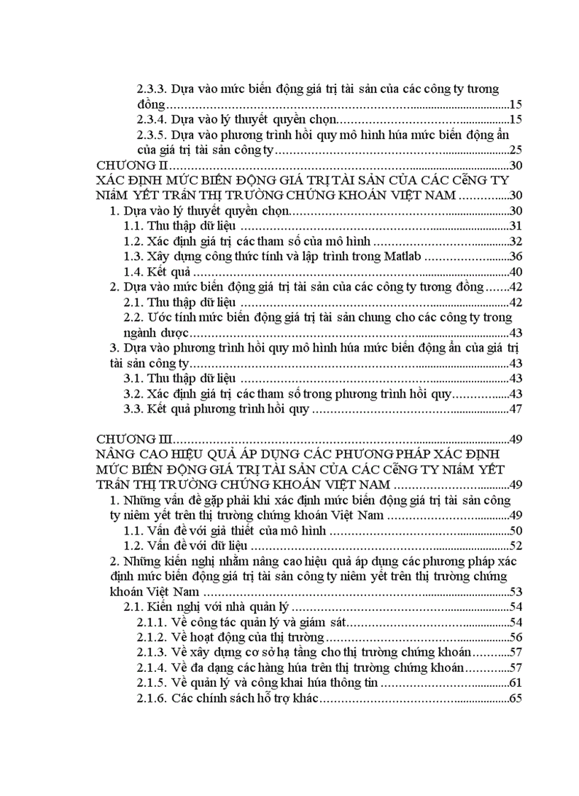 image for page Xác định mức biến động giá trị tài sản của các công ty niêm yết trên thị trường chứng khoán việt nam
