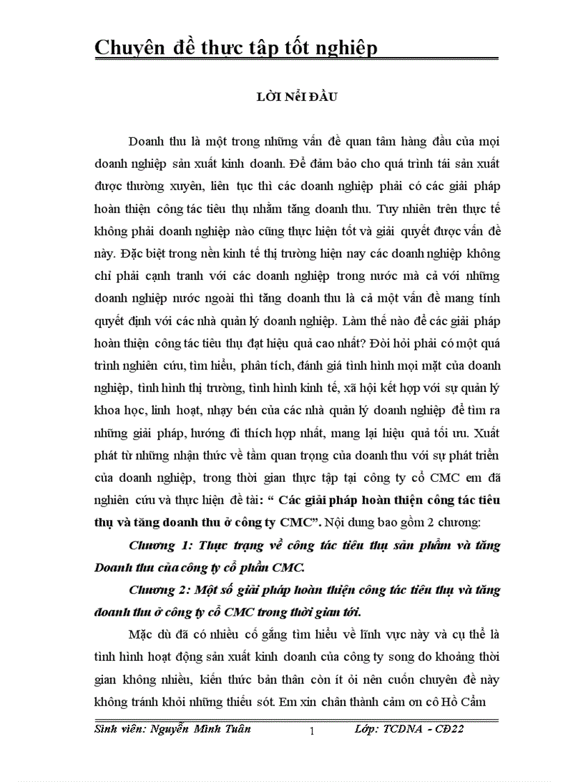 image for page Các giải pháp hoàn thiện công tác tiêu thụ và tăng doanh thu ở công ty CMC